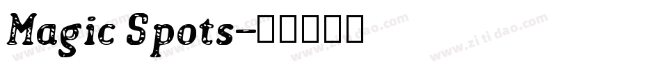 Magic Spots字体转换